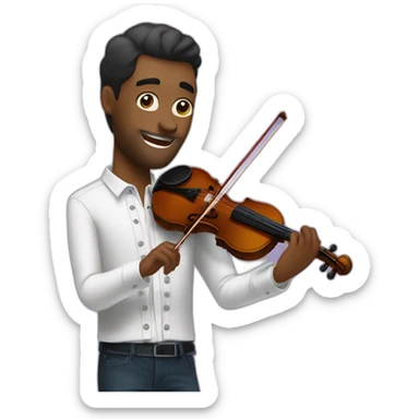 Hombre dirigiendo orquesta sticker