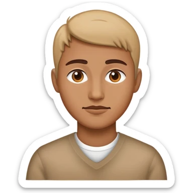 a person alone far away from a group sticker