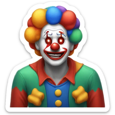 clown emoji facepalm sticker