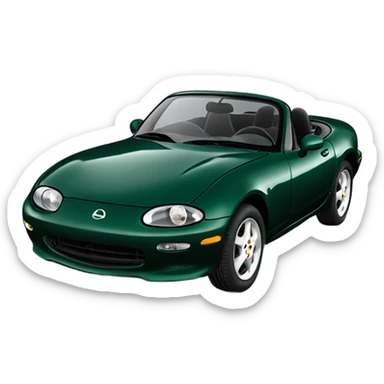 British Racing Green 1991 Mazda Miata  sticker