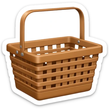empty shoping basket sticker