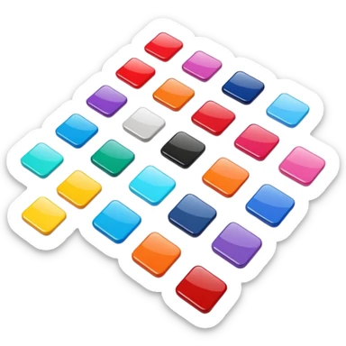 3D colour swatch sticker