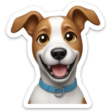 A dancing dog sticker