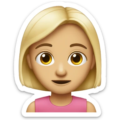 cara con un ojo grande y el otro chiquito sticker