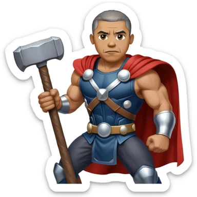 obama but hes thor sticker