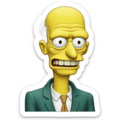mr burns sticker
