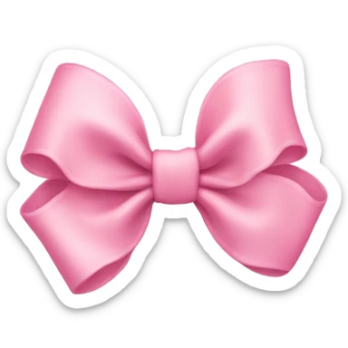 Baby pink bow sticker