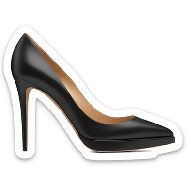 VALENTINO Tan-go PLATFORM PUMP black sticker