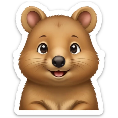 cinematic-quokka-realistic-full-body-standing-emoji,-small-round-frame-balanced-on-tiny-strong-hind-legs,-fluffy-brown-fur-radiating-a-warm-softness,-big-round-eyes-filled-with-joy-and-innocence,-tiny-clawed-paws-held-close-to-chest,-cheerful-smile-exuding-endearing-happiness,-simplified-yet-realistic-focused-features,-highly-detailed,-glowing-with-a-sunny-warmth
cinematic-cute-smiling-quokka-portrait-emoji,-head-tilted-playfully-and-inquisitively,-featuring-a-fluffy,-round-face-with-a-naturally-cheerful-grin-and-bright,-sparkling-eyes-full-of-playful-curiosity,-simplified-yet-irresistibly-adorable- copy sticker