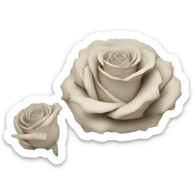 Shakespeare Roses flowers, Shakespeare made of newspaper cuttings, roses flowers sticker