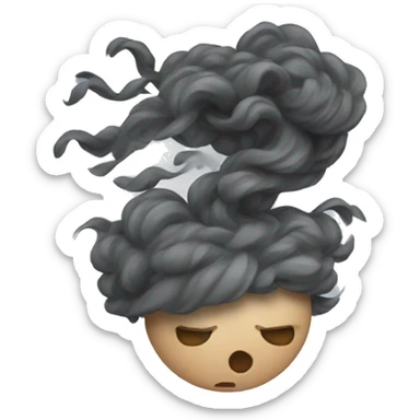 windy weather sticker