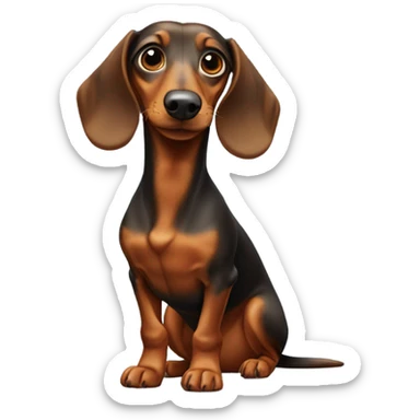 Weenie dog sticker