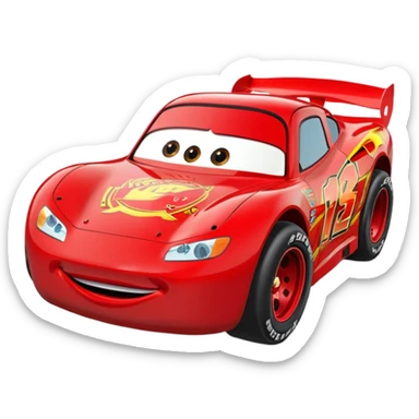 lightning mcqueen car sticker