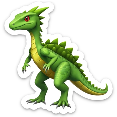 Haxorus-Sceptile-hybrid (full body) sticker