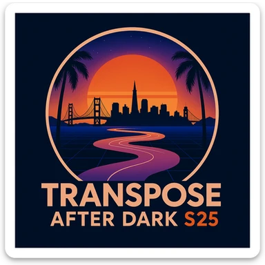 Make the city skyline of San Francisco sticker