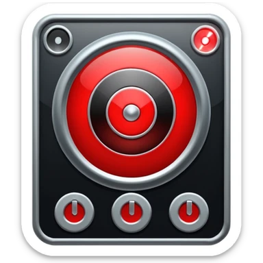 Moving target board with blinking light sticker