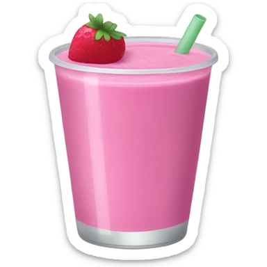 A pink smoothie sticker