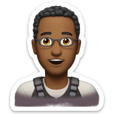 New Year's catemoji sticker