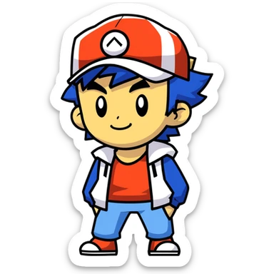 25 yo ash ketchum looking mature and desireable sticker