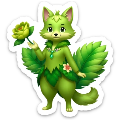  Fey Toony Sprigatito-fusion-hybrid (full body) sticker