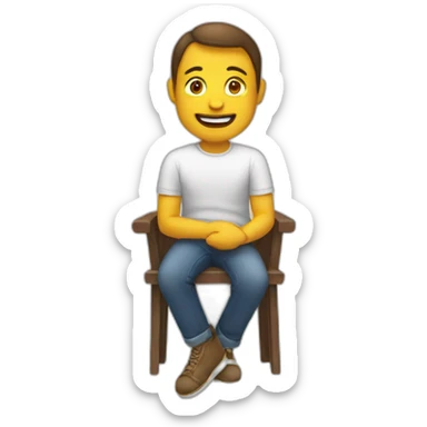 sitting is a wonderful thing to do sticker