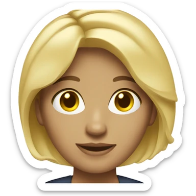 Blonde realtor sticker