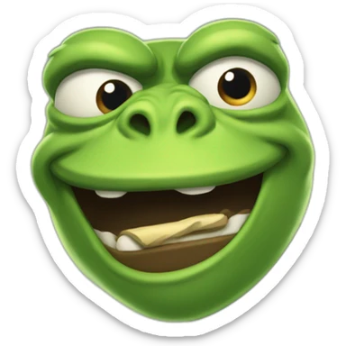 ferocious pepe sticker
