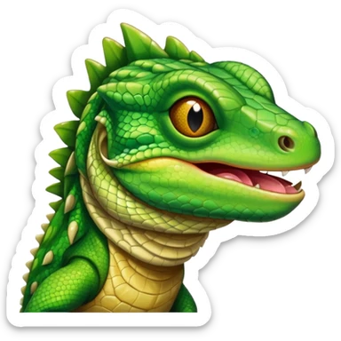  lizards licking its eye in the light sticker