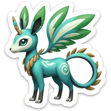 Meloetta-Cobalion-Virizion-Terrakion-Pokémon-Fakémon-fusion-hybrid-creature sticker