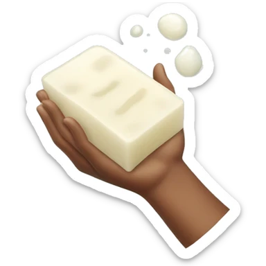 Handing soap to someone who stinking  sticker