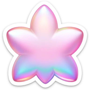  White-pink-Iridescent-aesthetic-scenery-Decorations sticker