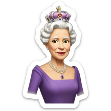 queen of england sticker