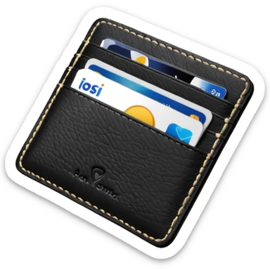 Card holder – slim wallet for credit cards. sticker