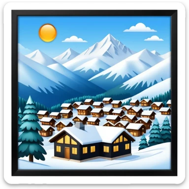 lux ski resort sticker