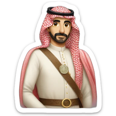 Saudi arabia prince red semagh sticker