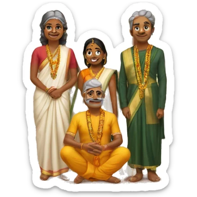 WE CORDIALLY INVITES YOU WITH FAMILY TO GRACE THE OCCASION OF Grahapravesam CEREMONY OF OUR NEW HOME. sticker