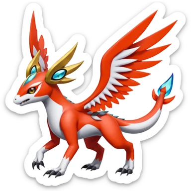 Meloetta-Latias-Peppercat-Wargreymon-Protogen-Pokémon-Digimon-Fakémon-fusion-hybrid-creature sticker