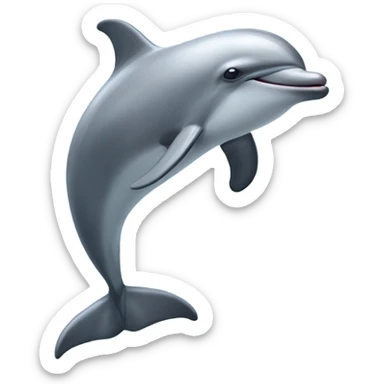 a dolphin in a bikini smelling their feet  sticker