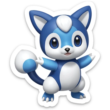 Shiny Piplup-Oshawott-Meowstic-Hybrid (Full body) sticker