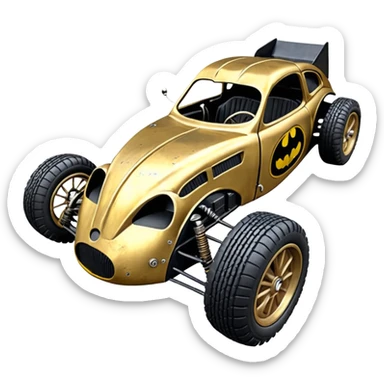 1:10 off-road lcg Basher Batman’s 1934 blackened tarnished C-3PO ford jaguar rc car (extra wide tires with fenders) sticker