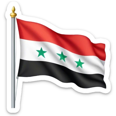 Revolutionär Flagge Syrien  sticker