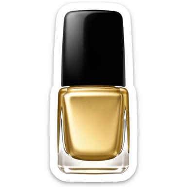 Gold nail polish swatch   sticker