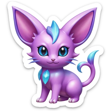 Shiny Exotic Espeon-Skitty-Nidorino-Hybrid-Creature sticker