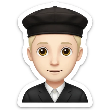 Jewish man with Jewish hat sticker