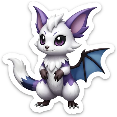 Shiny Furret-Absol-Noibat-Noivern-Hybrid (Full body) sticker