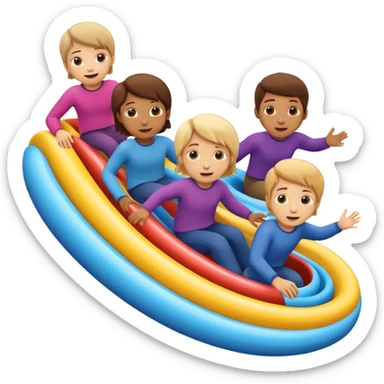 kids tube slide spiral sticker