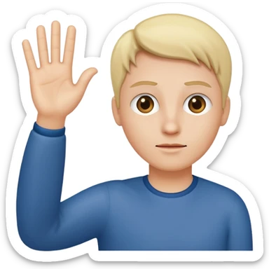  Indifference - lack of interest, concern, or sympathy  - waving hand in a dismissive gesture sticker