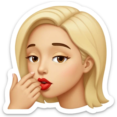 obsessed kiss sticker