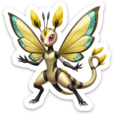 Meloetta-Beedrill-Manectric-Palkia-Cresselia-fusion sticker