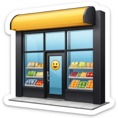 Entrada do Supermercado sticker